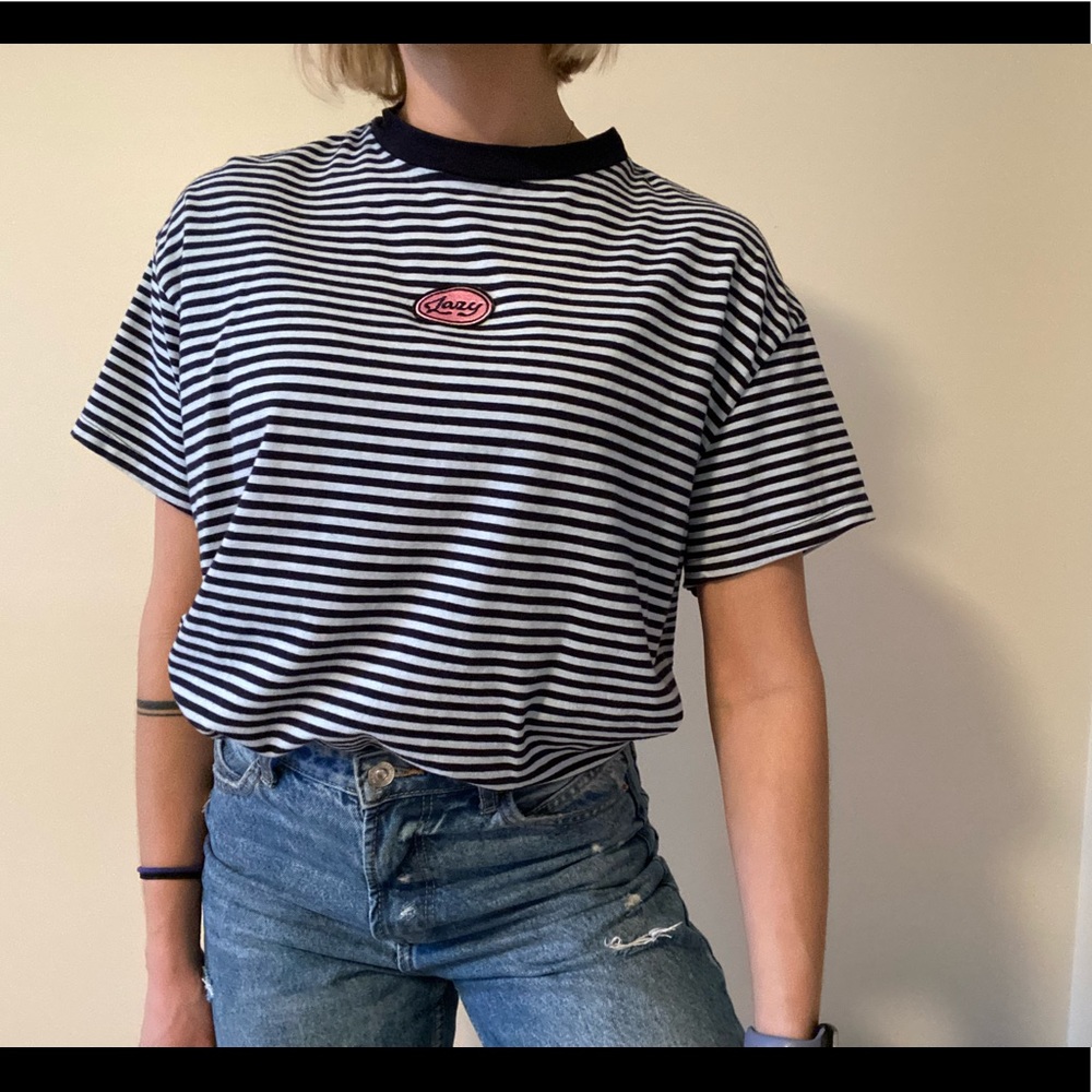 Lazy Oaf oversized striped t-shirt